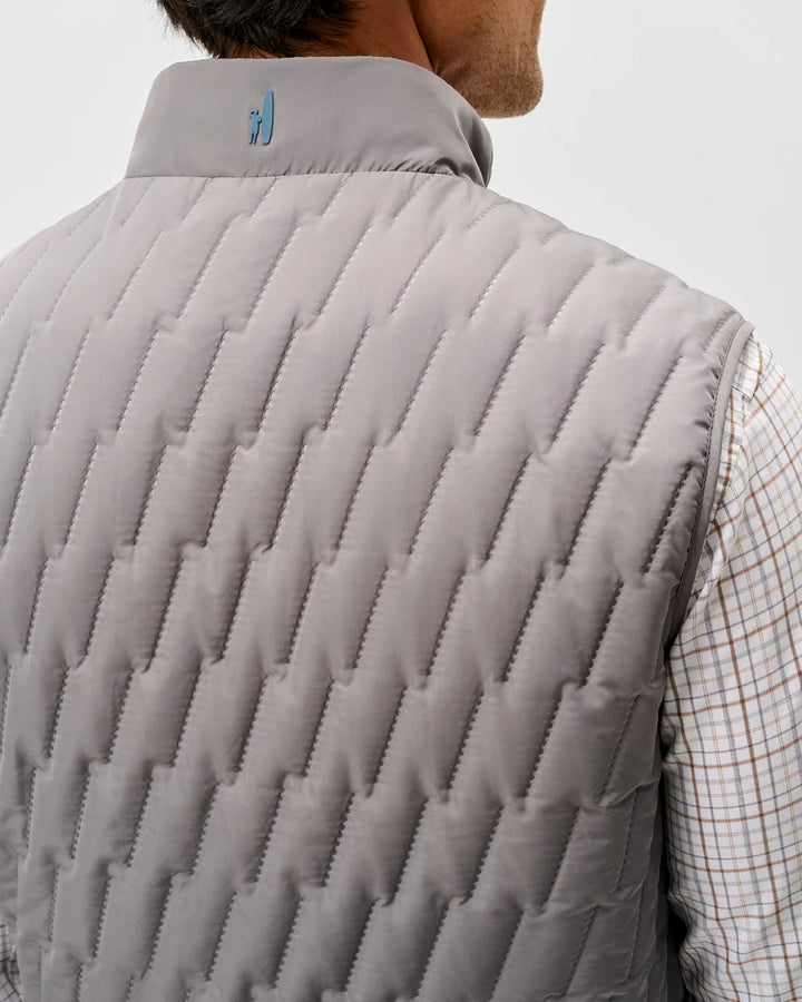 Johnnie-O Belfry Quilted Puffer Vest: Magnesium