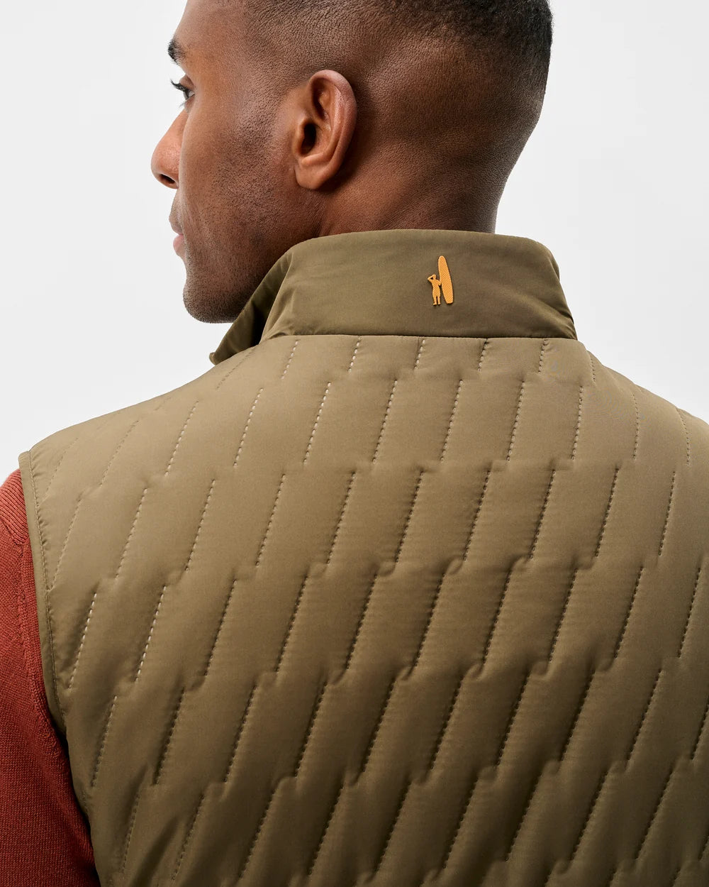 Johnnie-O Belfry Quilted Puffer Vest: Mangrove