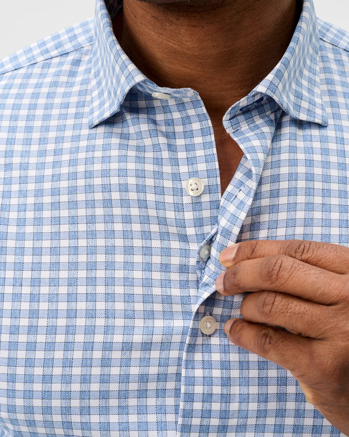 Johnnie-O Everyday Performance Button Down Shirt - Westwood Check: Navy
