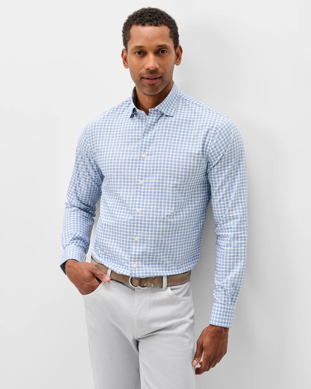 Johnnie-O Everyday Performance Button Down Shirt - Westwood Check: Navy