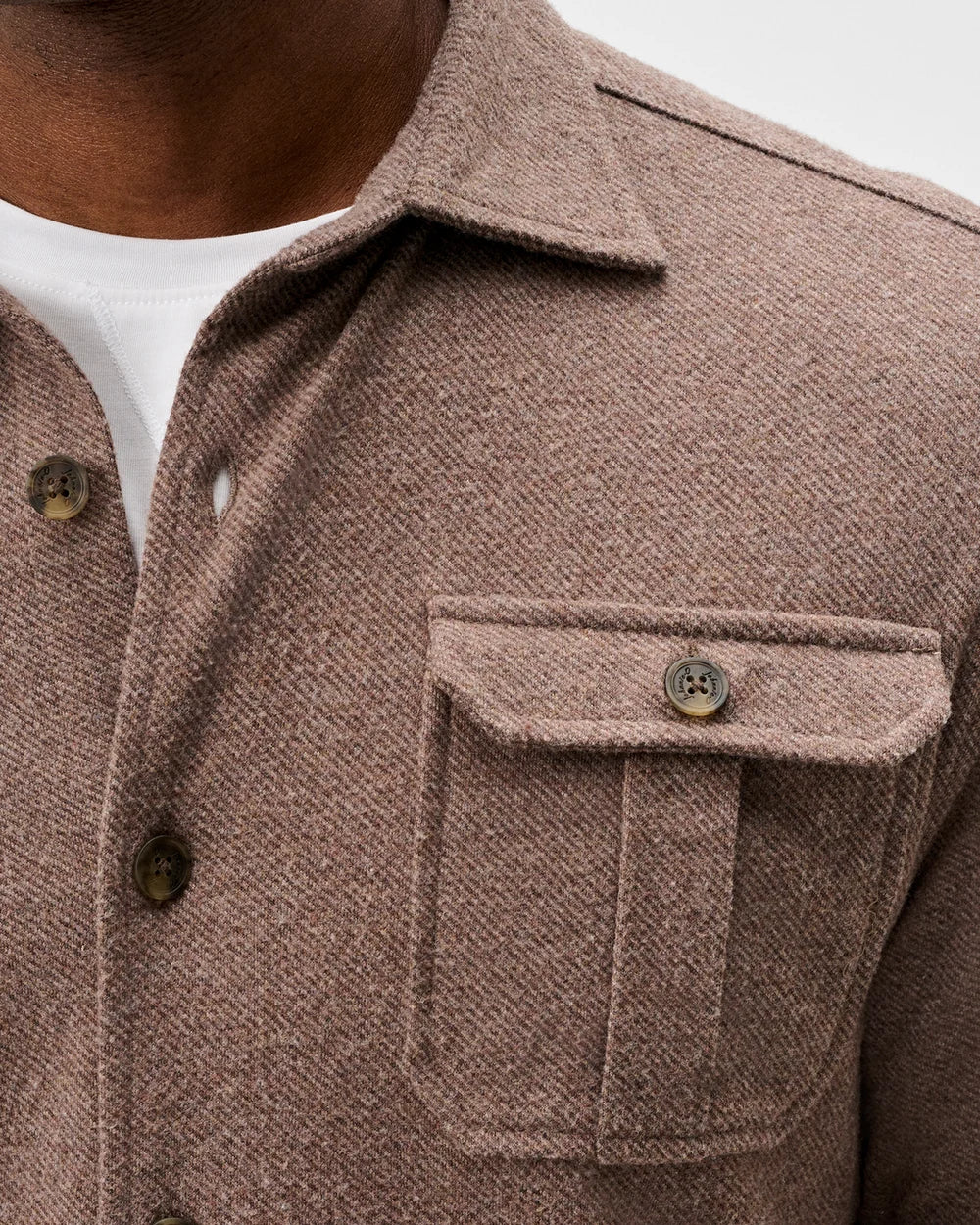 Johnnie-O Lodge Shirt - Sequoia Twill Solid: Havana