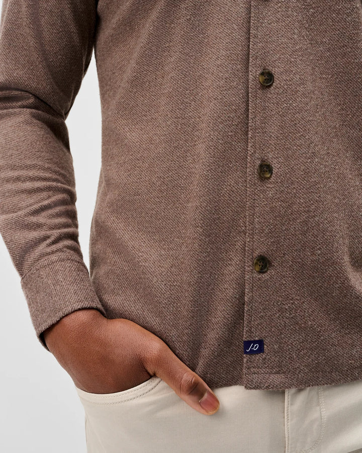 Johnnie-O Lodge Shirt - Sequoia Twill Solid: Havana