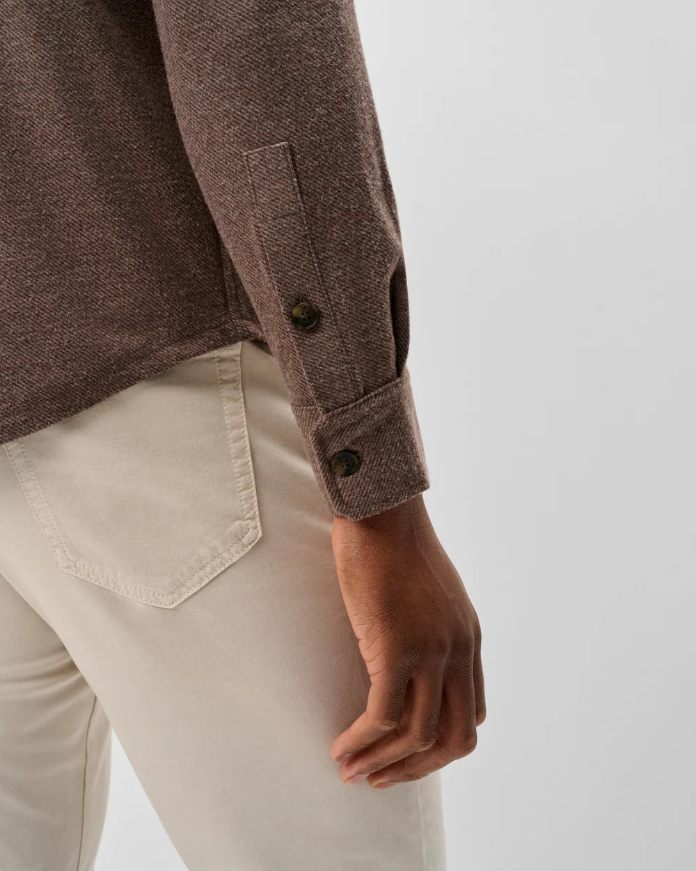 Johnnie-O Lodge Shirt - Sequoia Twill Solid: Havana