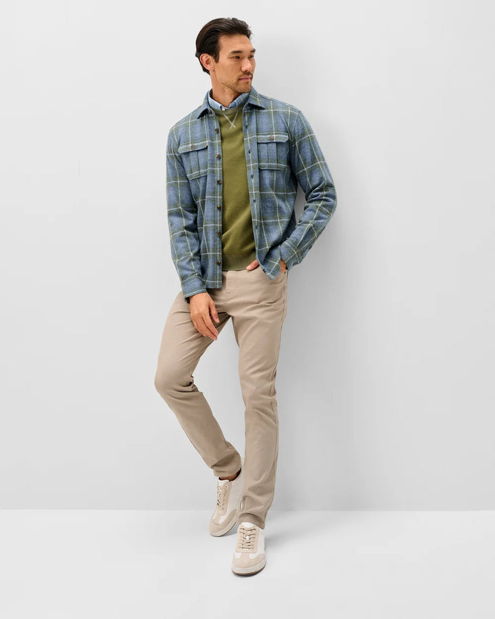 Johnnie-O Lodge Shirt - Labrador Tartan: Laguna Blue