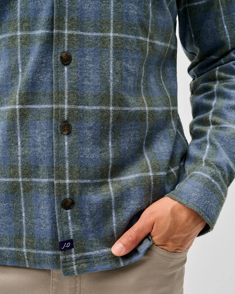 Johnnie-O Lodge Shirt - Labrador Tartan: Laguna Blue