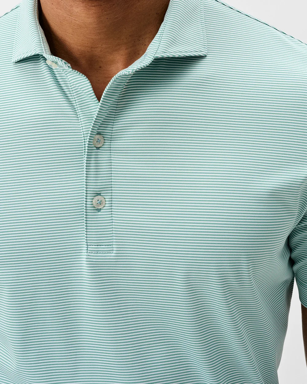Johnnie-O Performance Jersey Polo - Lyndonn Stripe: Sublime