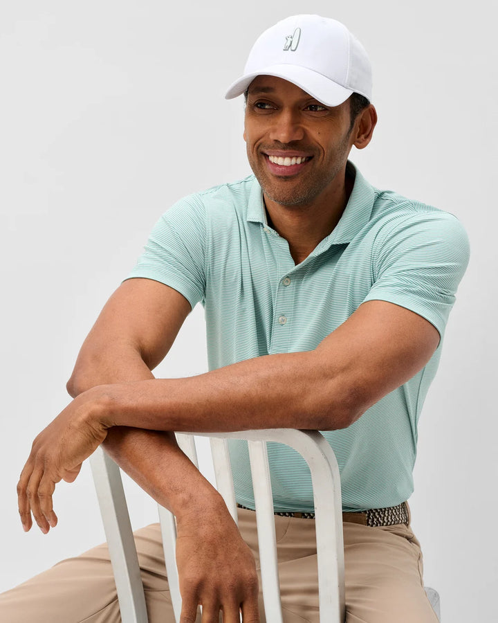 Johnnie-O Performance Jersey Polo - Lyndonn Stripe: Sublime