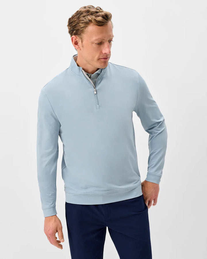 Johnnie-O Motion Performance 1/4 Zip Pullover: Dusty Blue