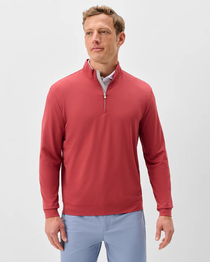 Johnnie-O Motion Performance 1/4 Zip Pullover: Racing Red