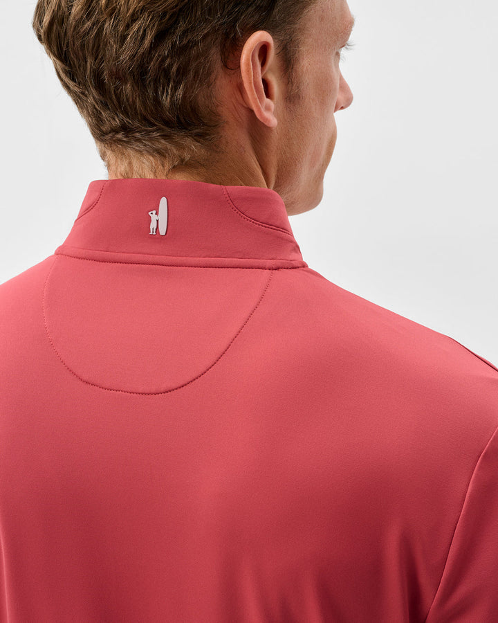 Johnnie-O Motion Performance 1/4 Zip Pullover: Racing Red