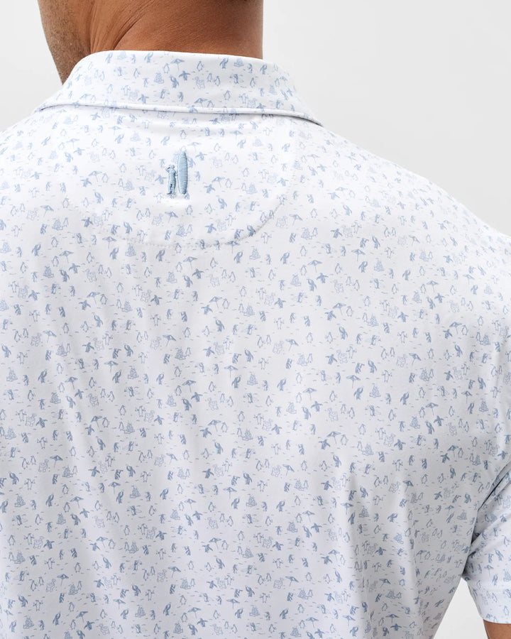Johnnie-O Performance Featherweight Polo - Penguin Party: Dusty Blue