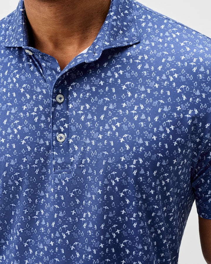 Johnnie-O Performance Featherweight Polo - Penguin Polo: Lake