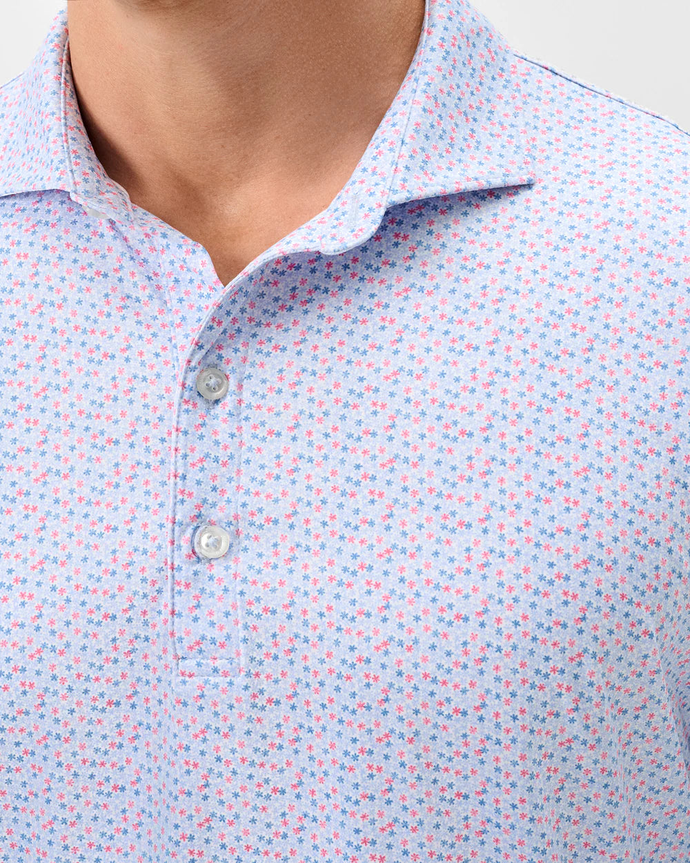 Johnnie-O Performance Featherweight Polo - Petals: Kona