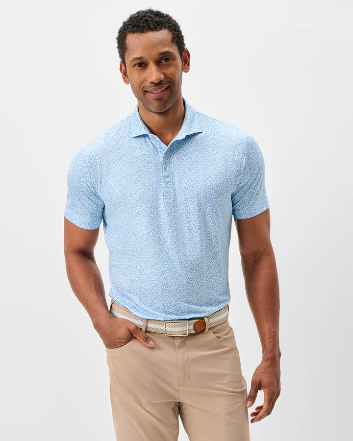 Johnnie-O Performance Featherweight Polo - Petals: Sailor