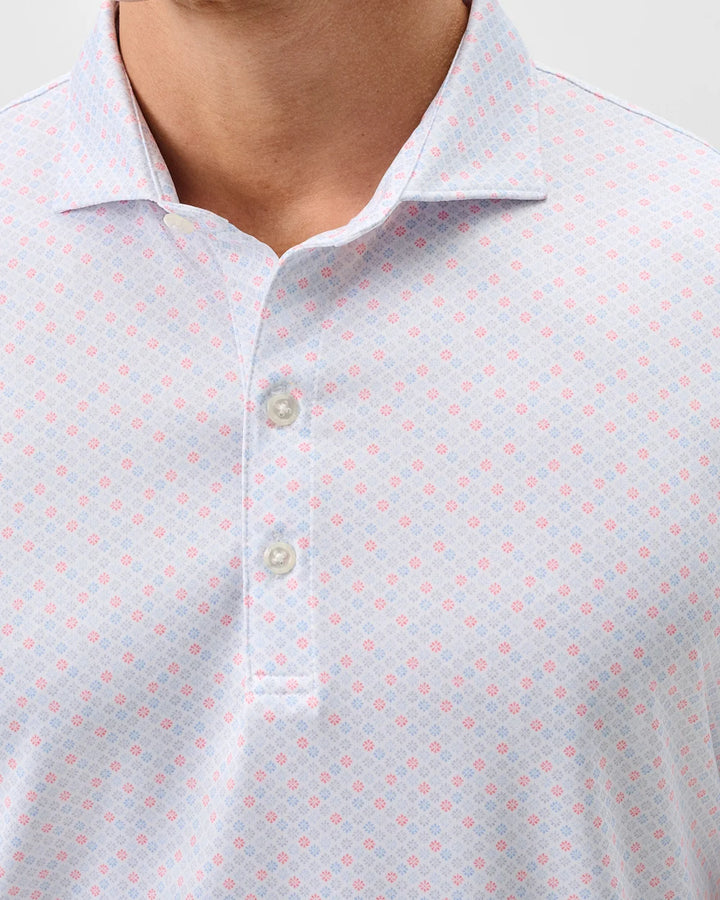 Johnnie-O Performance Jersey Polo: Pip Floral: Kona