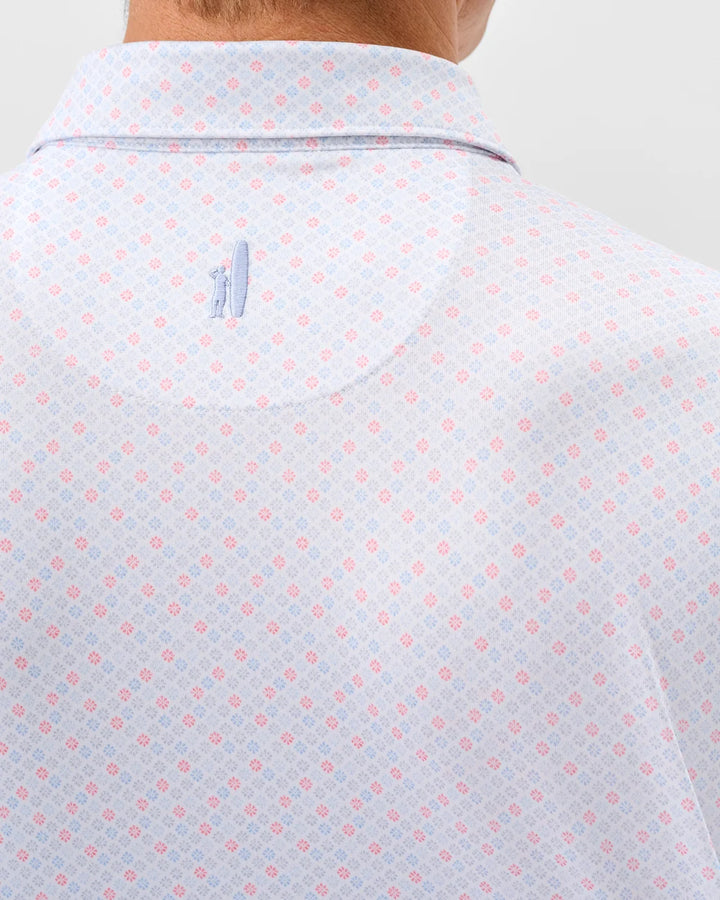 Johnnie-O Performance Jersey Polo: Pip Floral: Kona