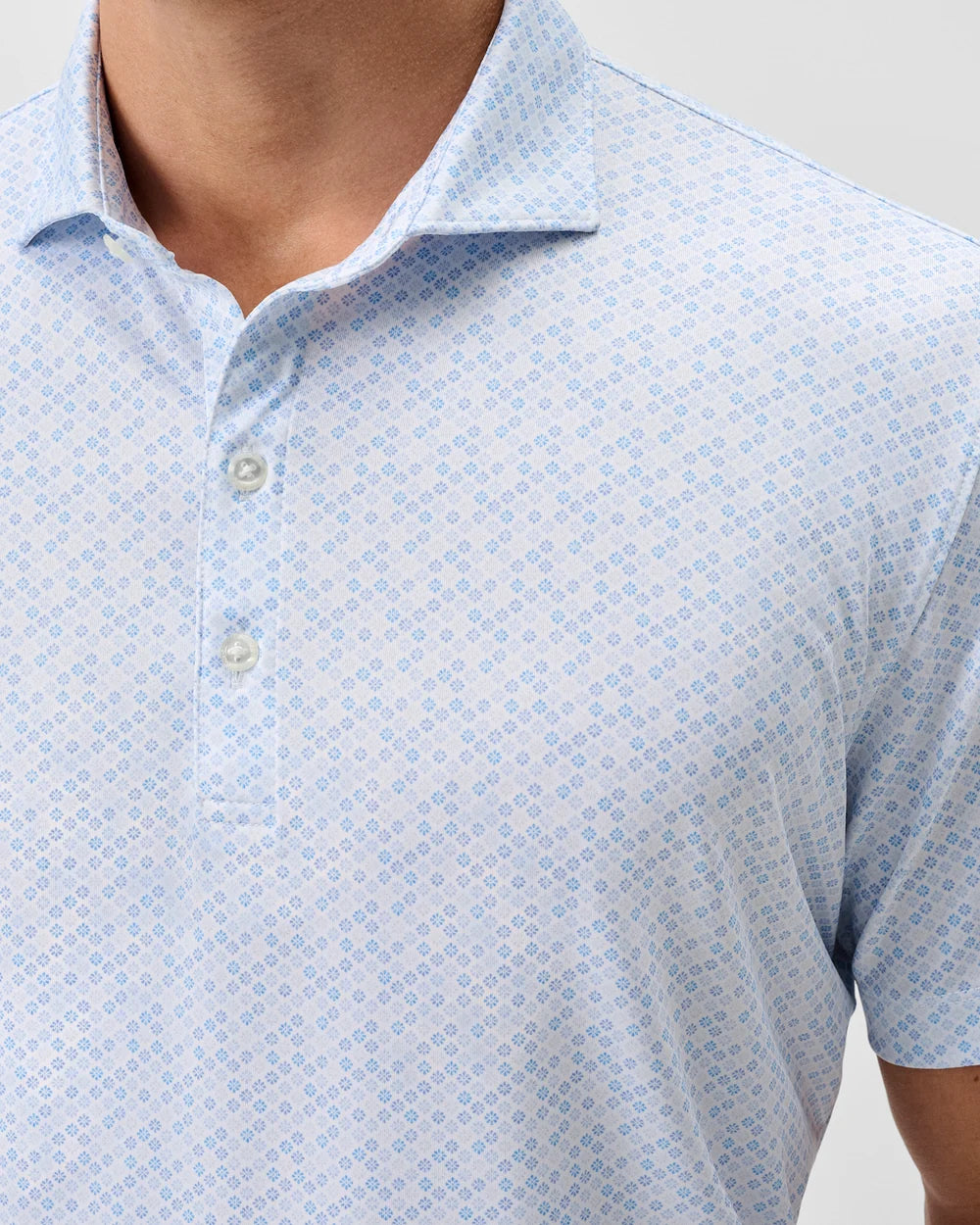 Johnnie-O Performance Jersey Polo: Pip Floral: Maliblu