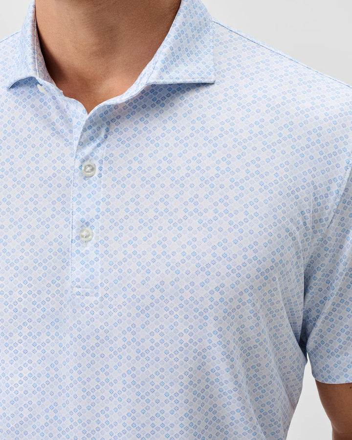 Johnnie-O Performance Jersey Polo: Pip Floral: Maliblu