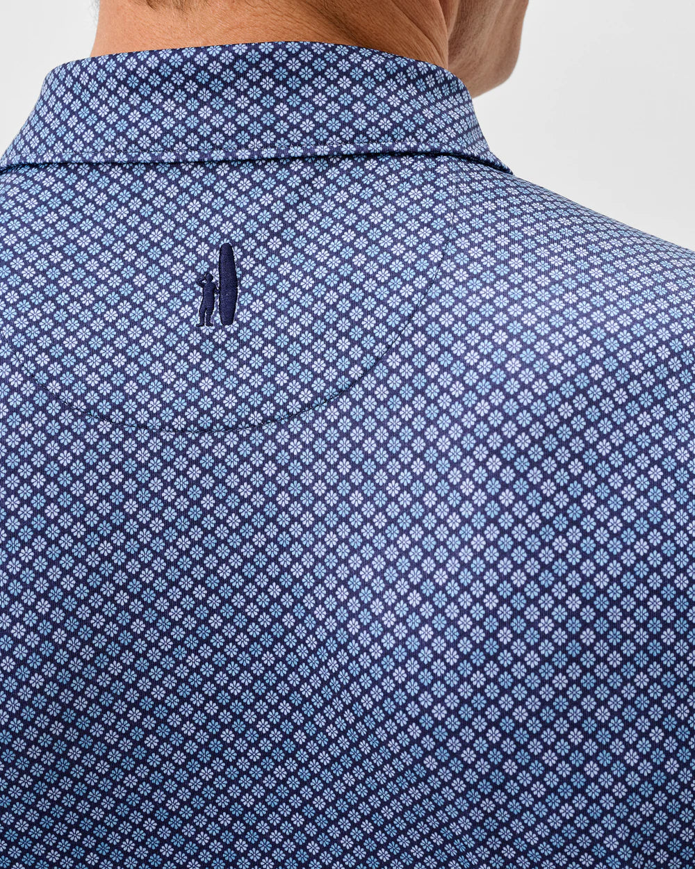 Johnnie-O Performance Jersey Polo - Pip Floral: Navy