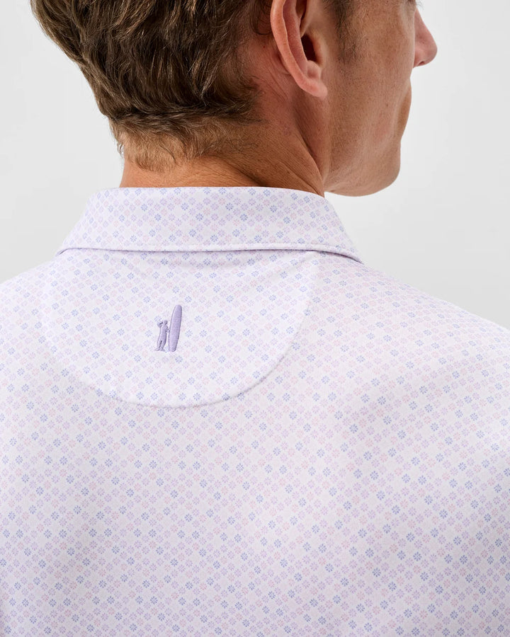 Johnnie-O Performance Jersey Polo - Pip Floral: Viola