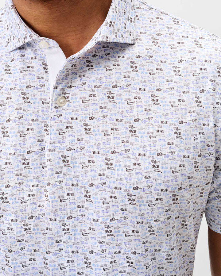 Johnnie-O Performance Mesh Polo - Shades: Seal