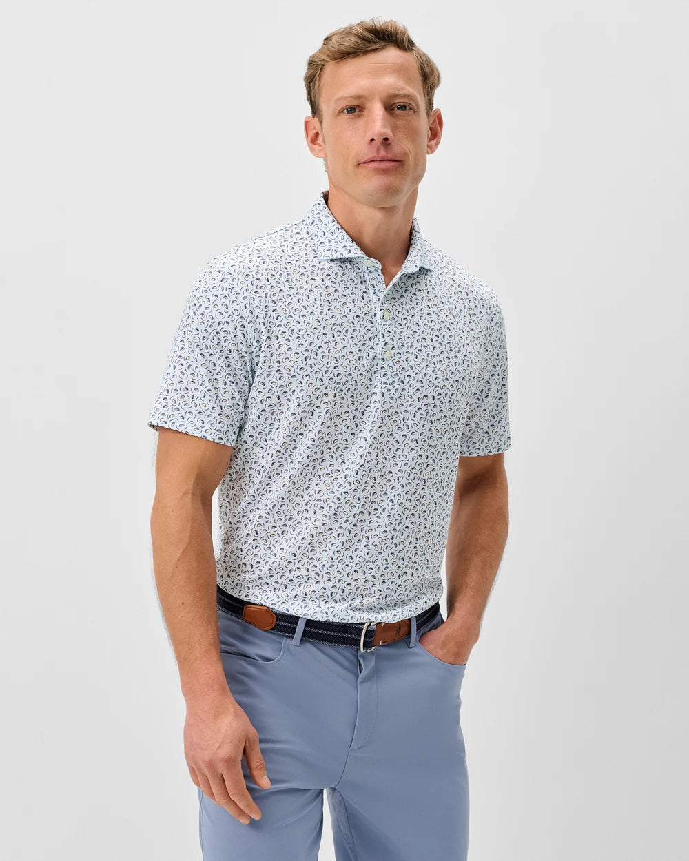 Johnnie-O Performance Jersey Polo: Taco Tuesday