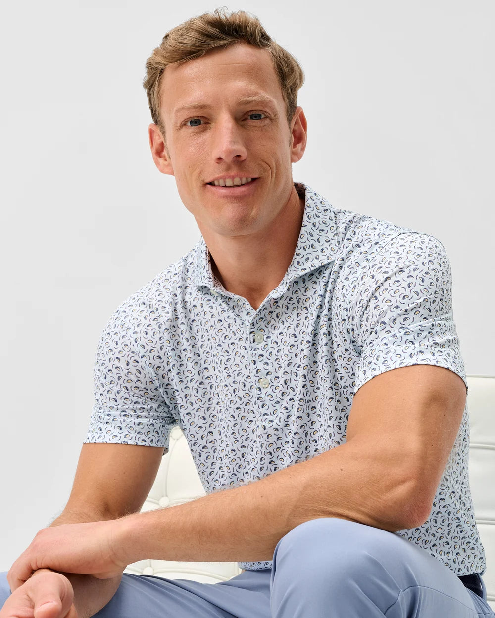 Johnnie-O Performance Jersey Polo: Taco Tuesday