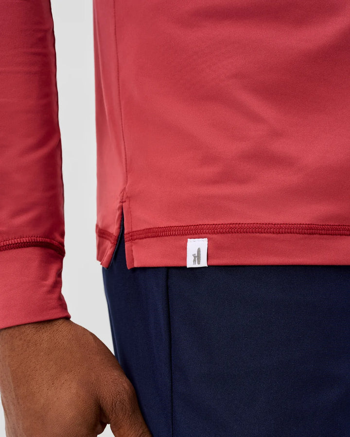 Johnnie-O Talon Featherweight Performance Hoodie: Racing Red