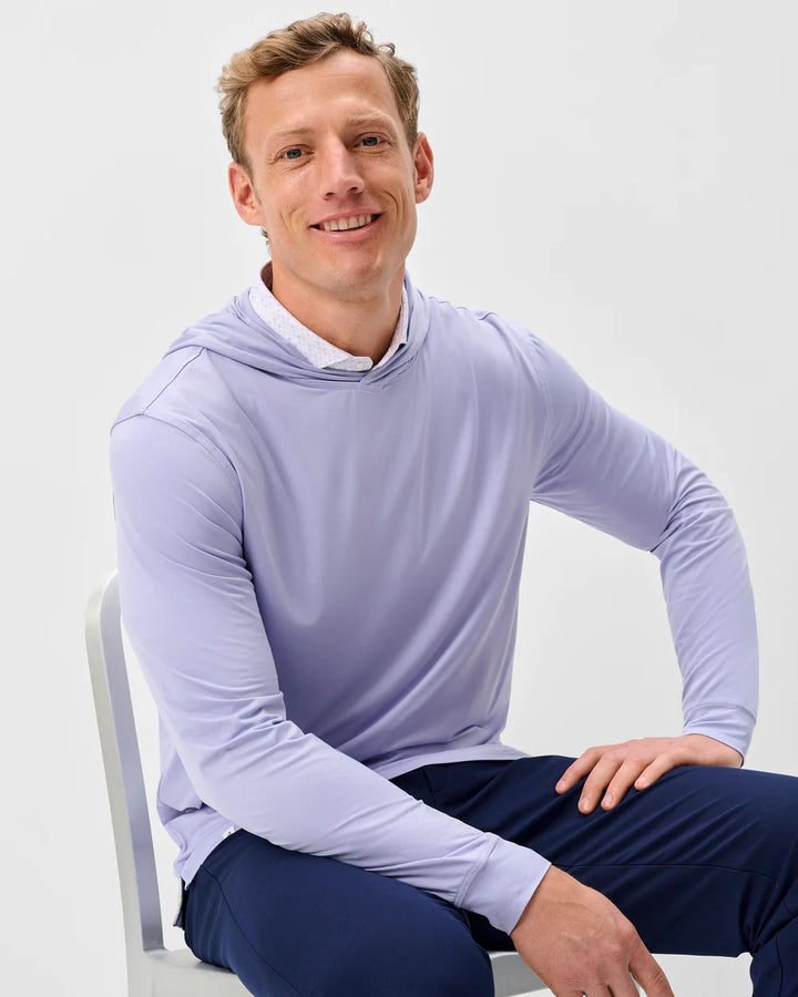 Johnnie-O Talon Featherweight Performance Hoodie: Viola
