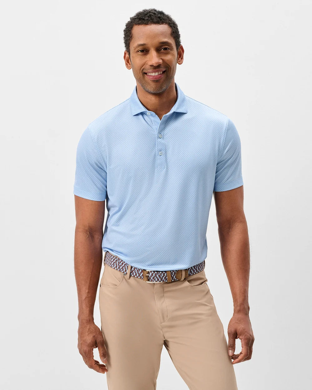 Johnnie-O Performance Jersey Polo: Tile Neat: Sailor
