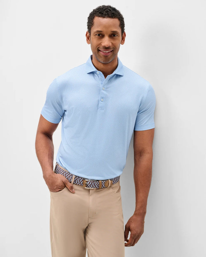 Johnnie-O Performance Jersey Polo: Tile Neat: Sailor