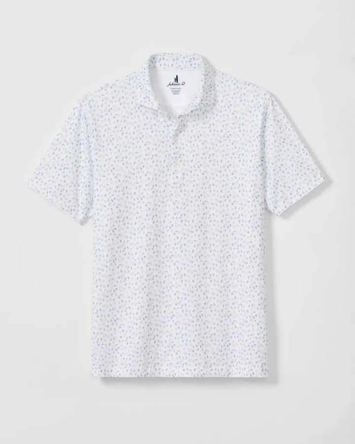 Johnnie-O Performance Featherweight Polo - Penguin Party: Dusty Blue