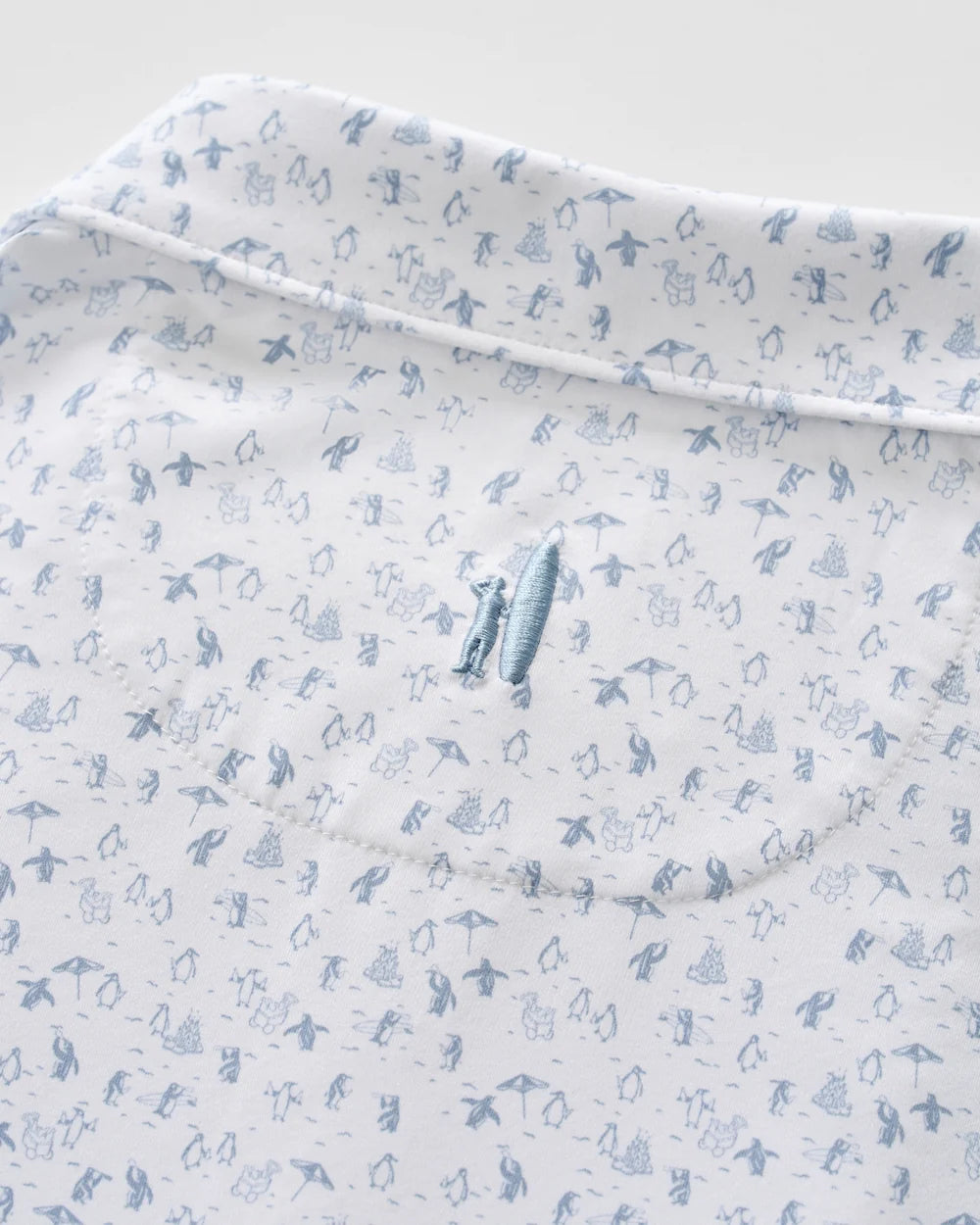 Johnnie-O Performance Featherweight Polo - Penguin Party: Dusty Blue