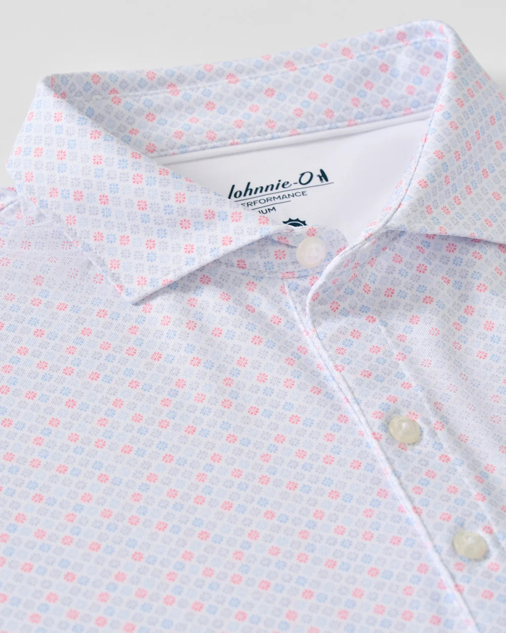 Johnnie-O Performance Jersey Polo: Pip Floral: Kona