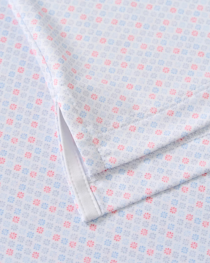Johnnie-O Performance Jersey Polo: Pip Floral: Kona