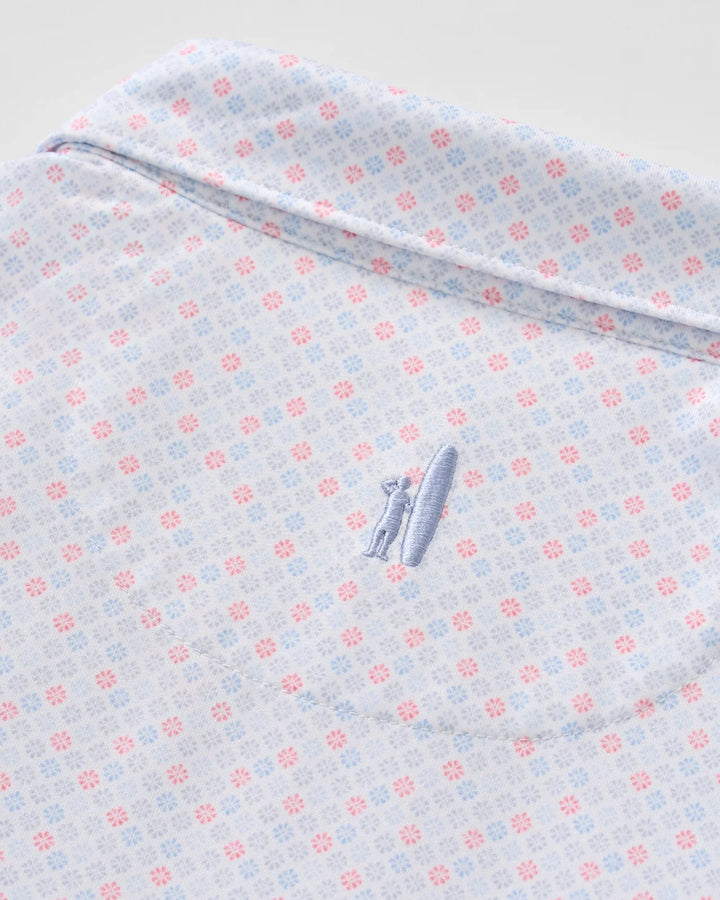 Johnnie-O Performance Jersey Polo: Pip Floral: Kona