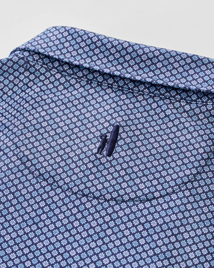 Johnnie-O Performance Jersey Polo - Pip Floral: Navy
