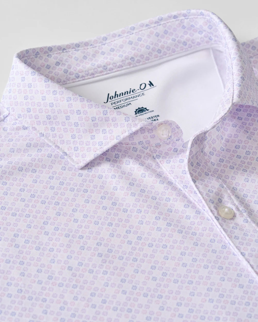 Johnnie-O Performance Jersey Polo - Pip Floral: Viola