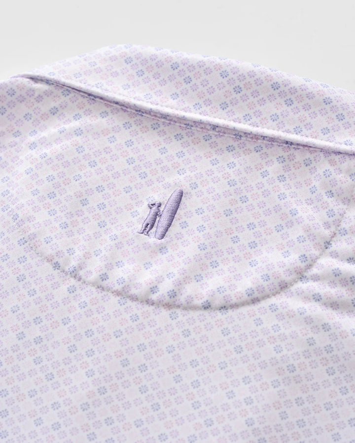 Johnnie-O Performance Jersey Polo - Pip Floral: Viola