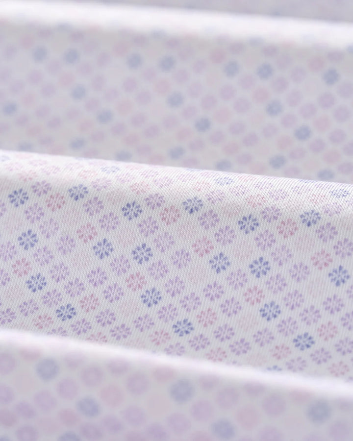 Johnnie-O Performance Jersey Polo - Pip Floral: Viola
