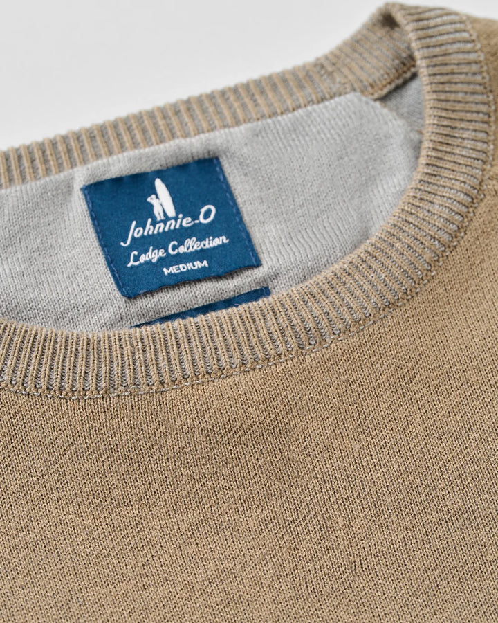 Johnnie-O Plaited Crewneck Sweater: Hearth