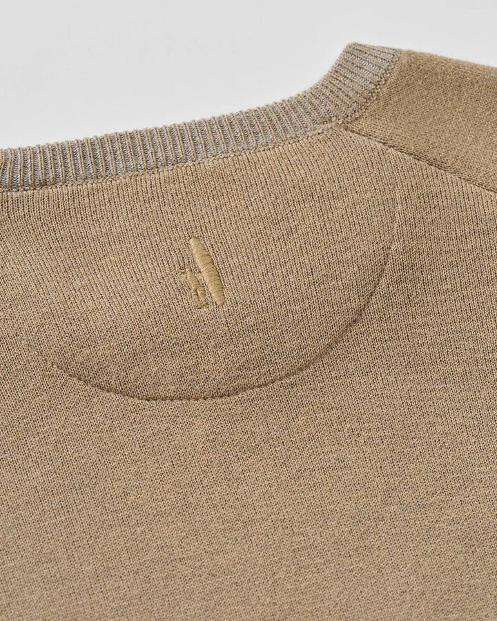 Johnnie-O Plaited Crewneck Sweater: Hearth