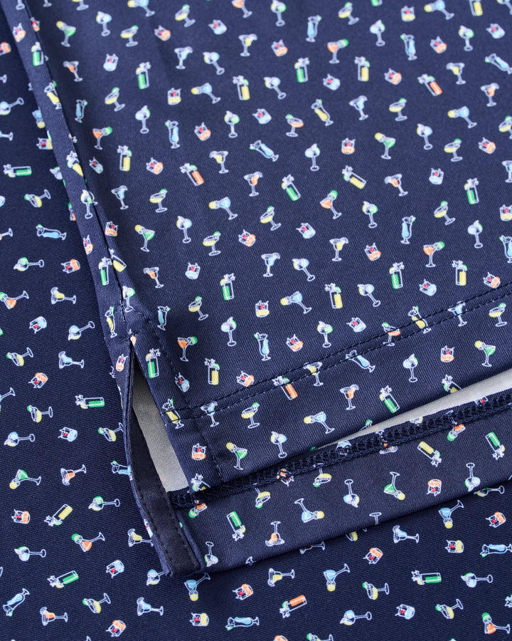 Johnnie-O Performance Jersey Polo - Pop Tails: Navy
