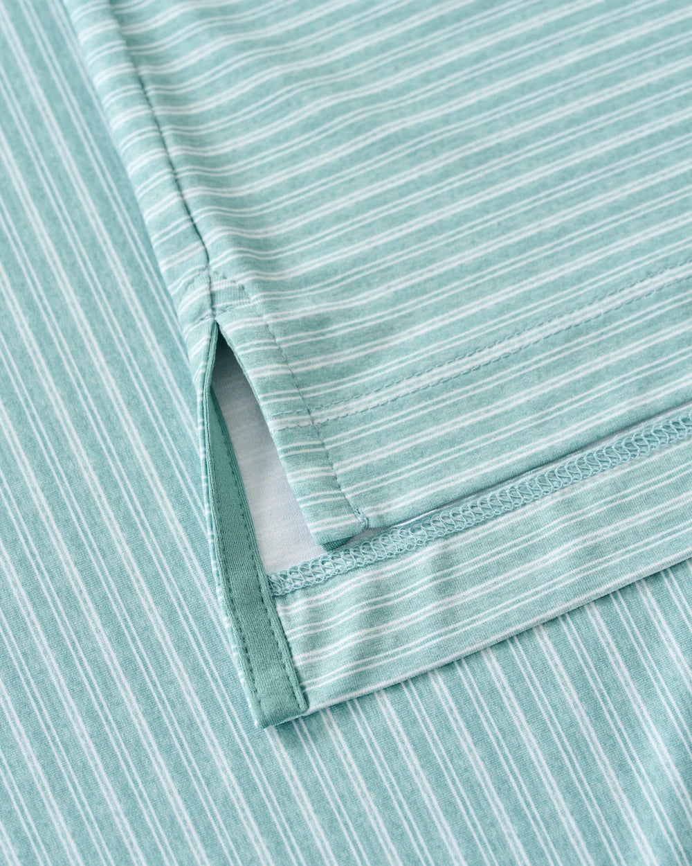 Johnnie-O Performance Featherweight Long Sleeve Polo: Track Stripe: Sublime