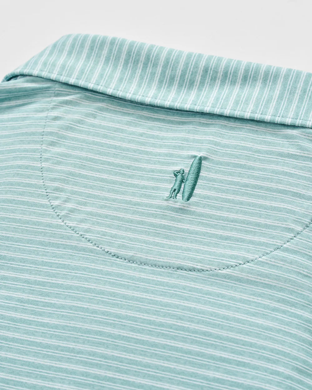 Johnnie-O Performance Featherweight Long Sleeve Polo: Track Stripe: Sublime