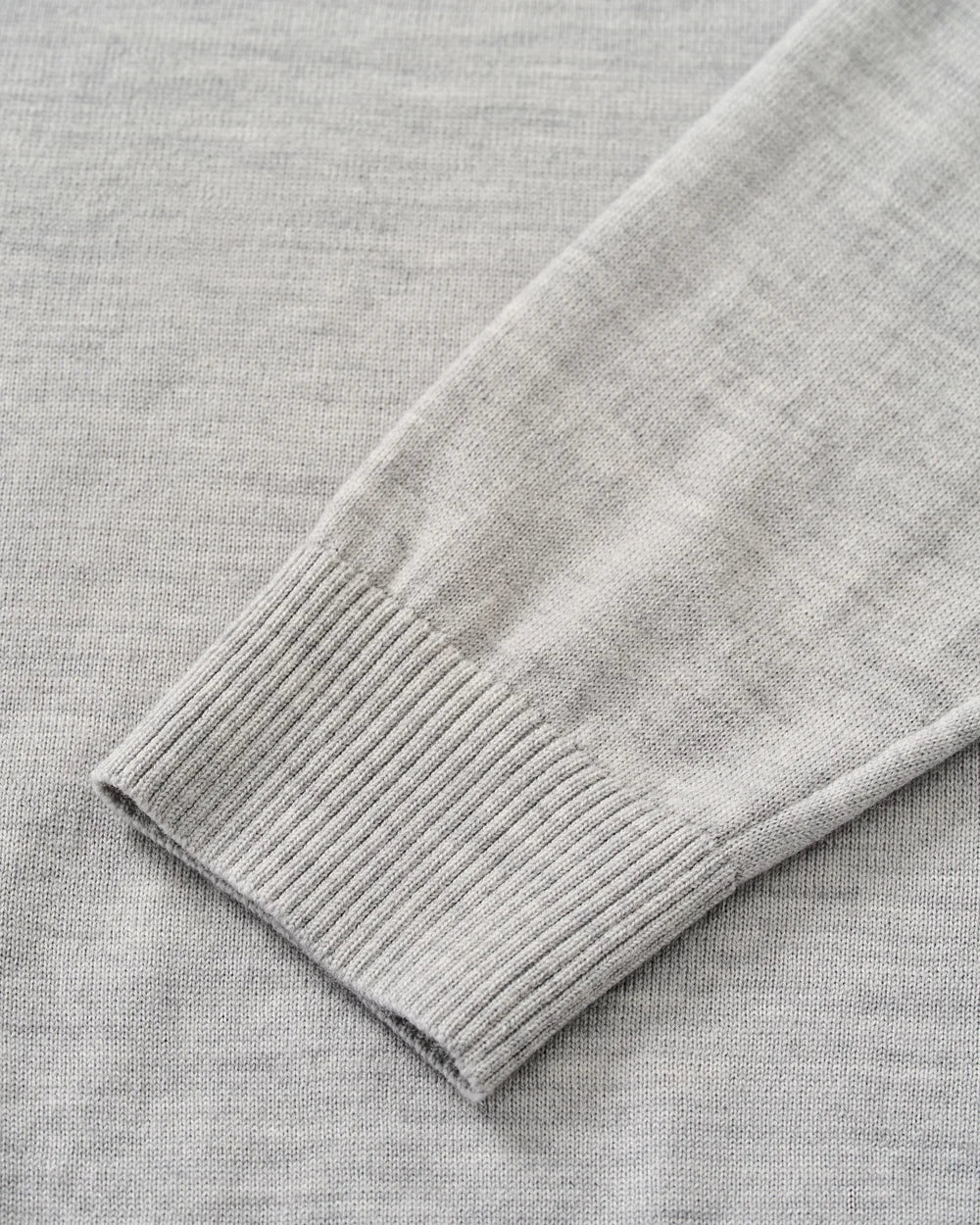Johnnie-O Raynor Merino 1/4 Zip Sweater: Light Gray