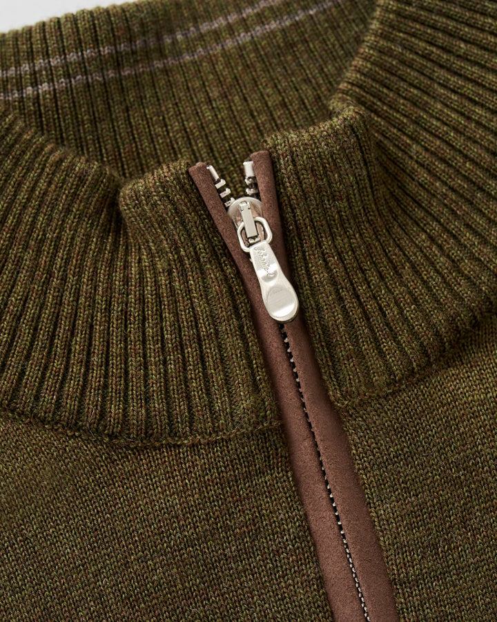 Johnnie-O Raynor Merino 1/4 Zip Sweater: Mallard
