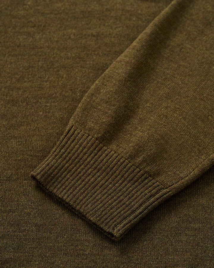 Johnnie-O Raynor Merino 1/4 Zip Sweater: Mallard