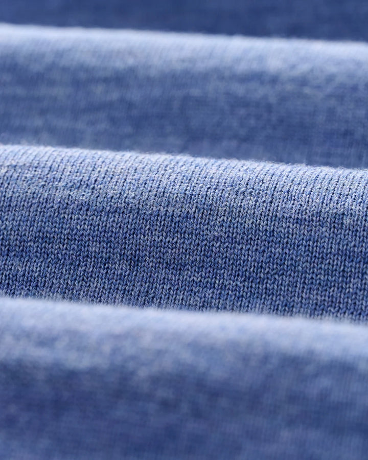 Johnnie-O Raynor Merino 1/4 Zip Sweater: Mid Blue