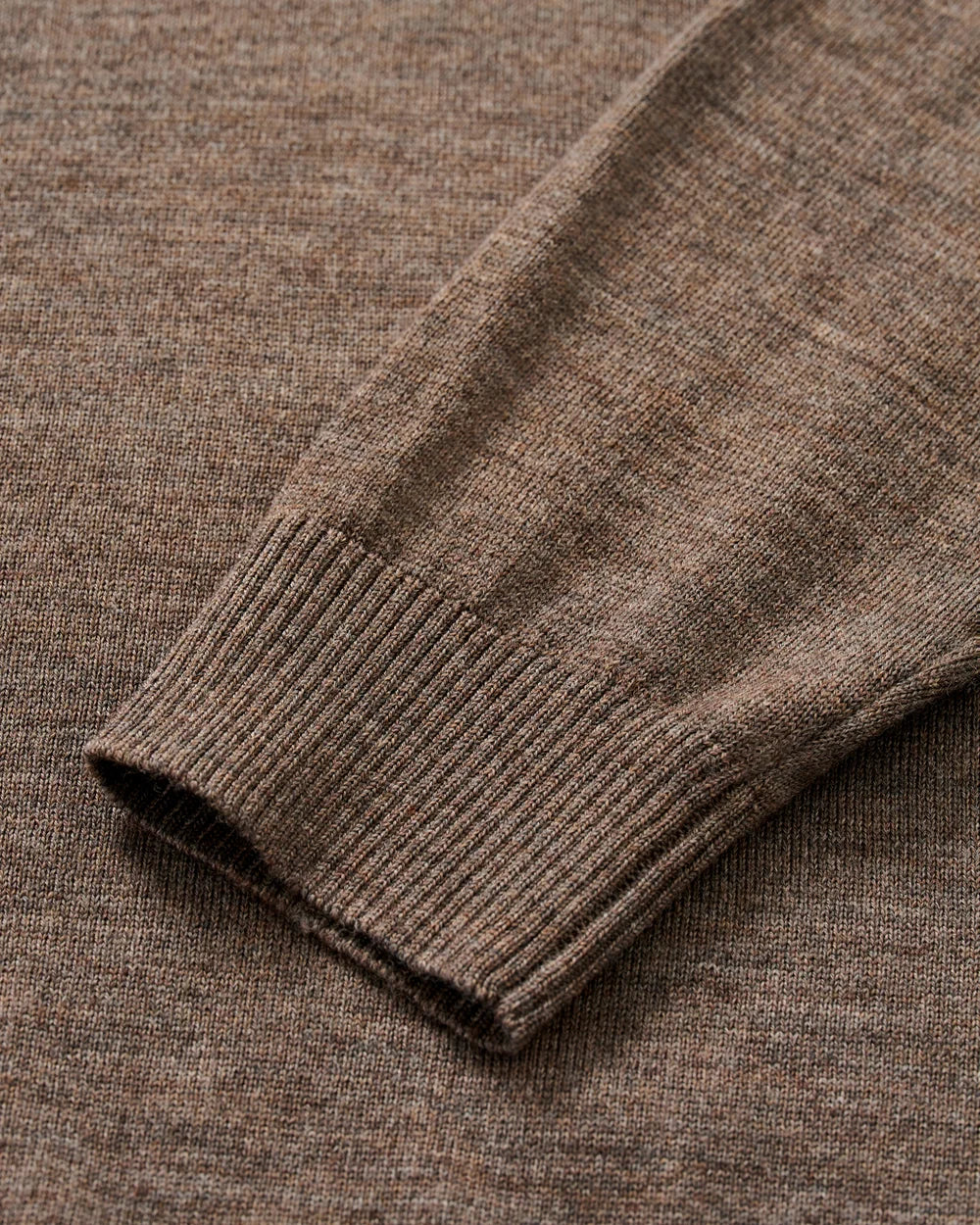 Johnnie-O Raynor Merino 1/4 Zip Sweater: Mocha